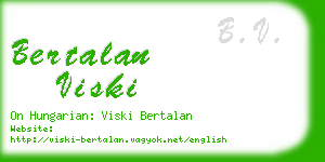 bertalan viski business card